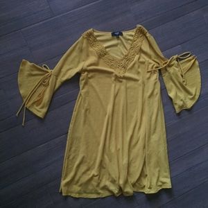 Mustard yellow dress